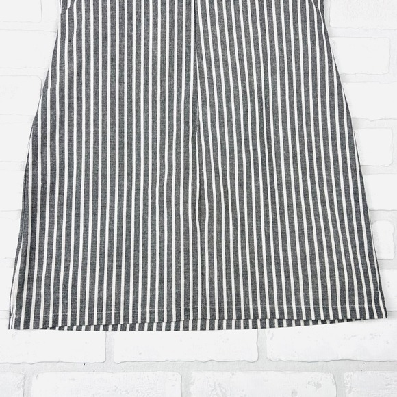 Princess Polly Missing Soul Mini Dress Striped Spaghetti Strap Grey Size 6 NWT - Picture 11 of 15